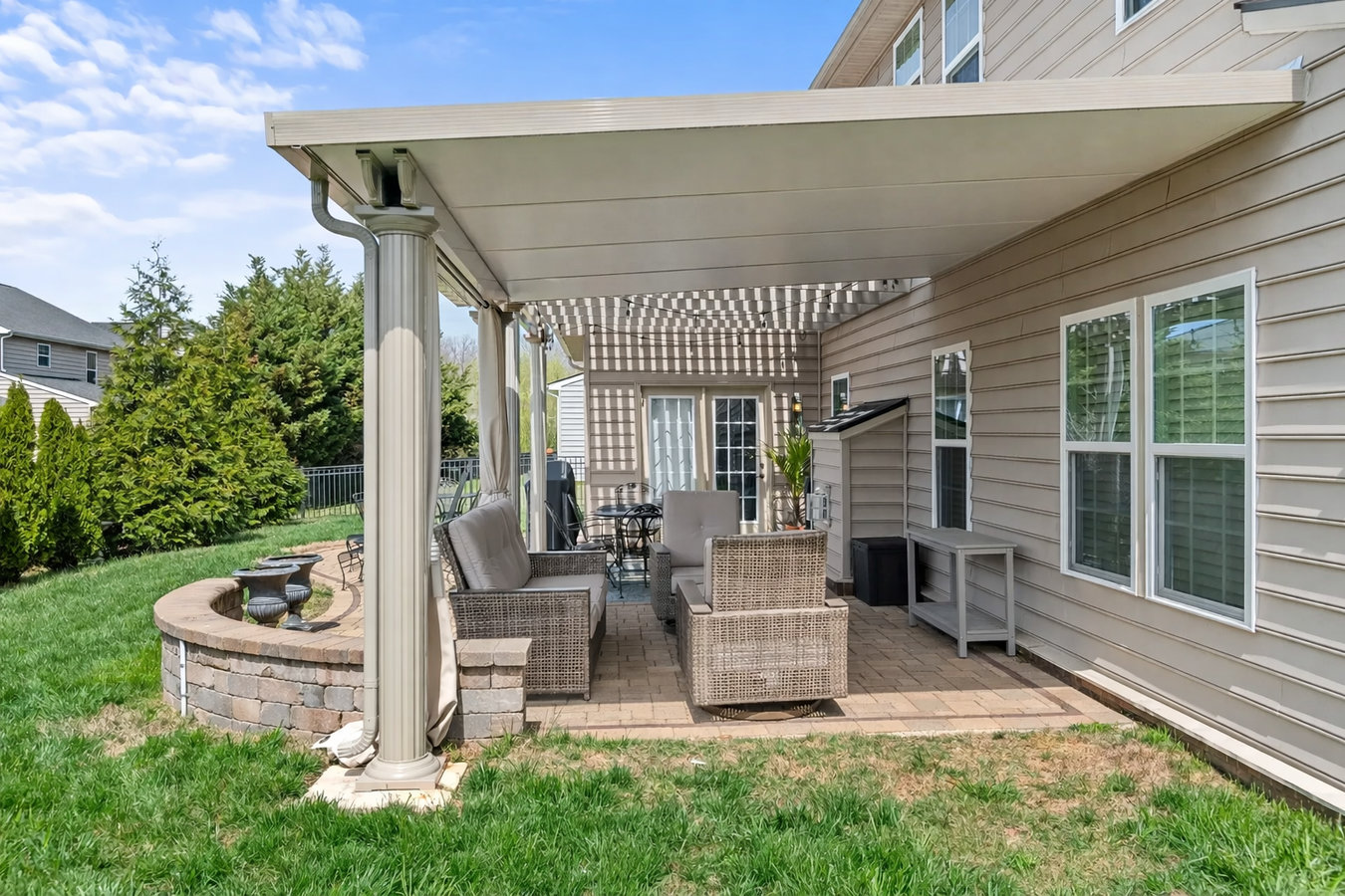 Patio cover installation